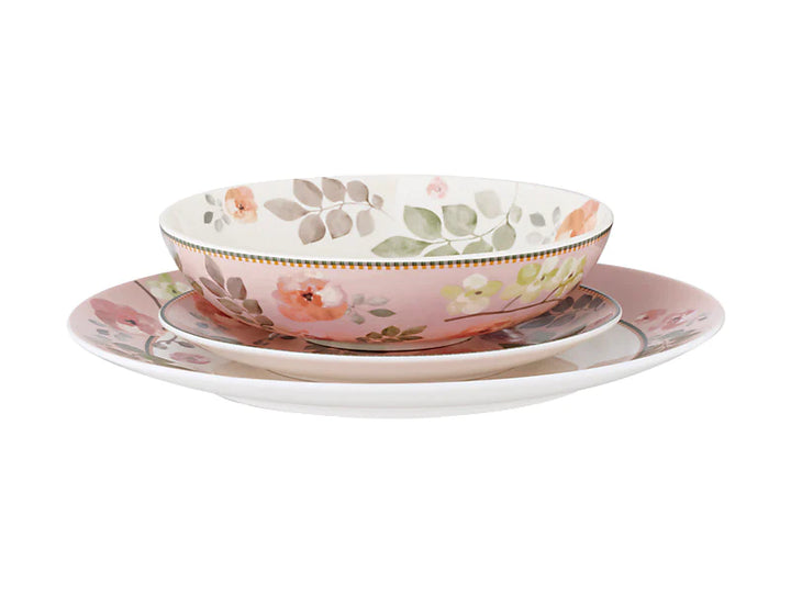Maxwell & Williams Arcadia Coupe Dinner Set Pink 12pc