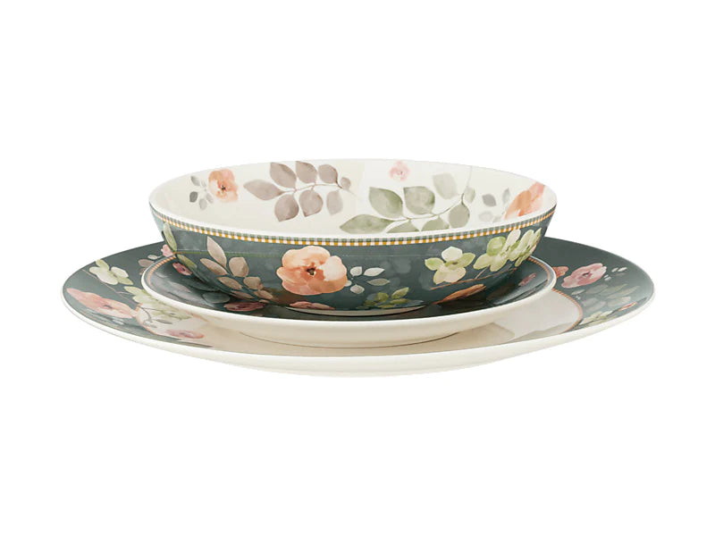 Maxwell & Williams Arcadia Coupe Dinner Set Green 12pc