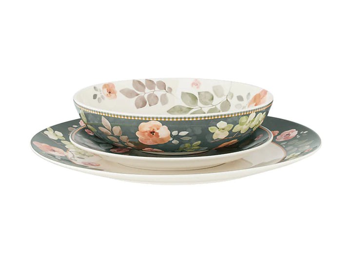 Maxwell & Williams Arcadia Coupe Dinner Set Green 12pc