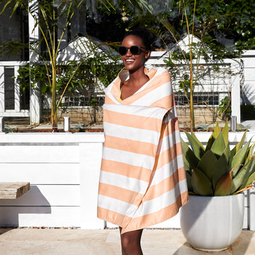 DOCK & BAY QUICK DRY TOWELS CABANA - POSITANO PEACH