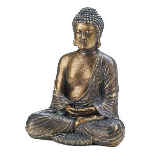 Bouddha Ne rien voir, ne rien dire, ne rien entendre - Mains sur la bouche 12 cm