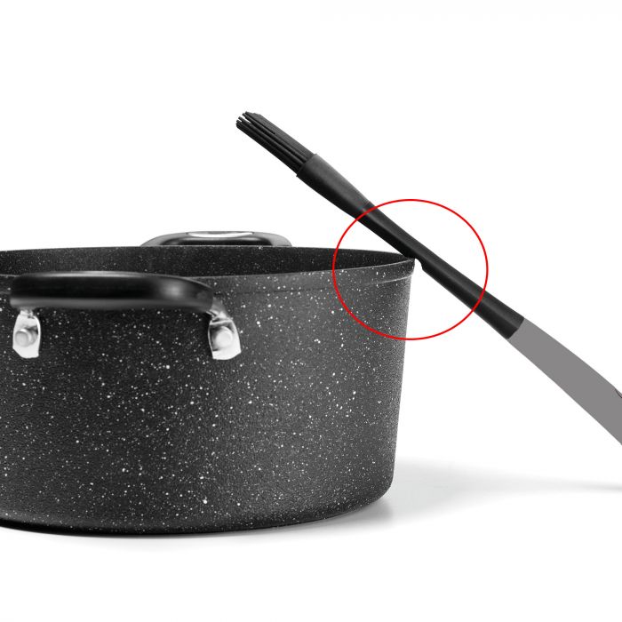 Gourmet STEEL - Brosse à badigeonner en silicone