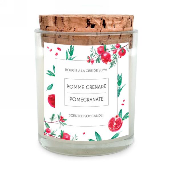 Pomegranate Glass Candle