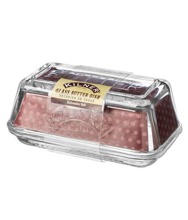 Beurrier en verre Kilner et couvercle