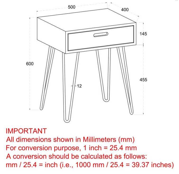 Jaydo Wood End Table