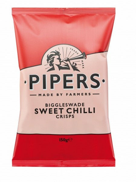 PIPERS CRISP BIGGLESWADE SWEET CHILLI CRISPS - 150g