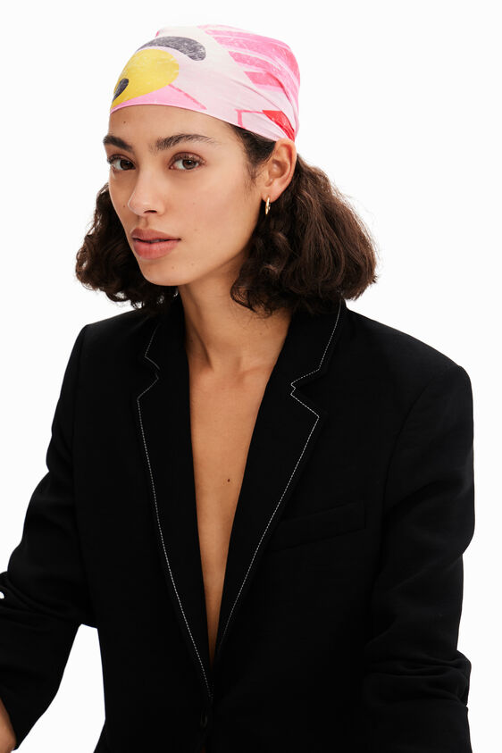 DESIGUAL PINK PANTHER SQUARE SCARF