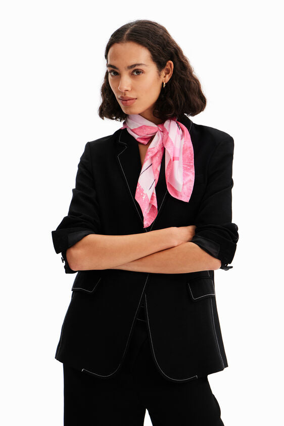 DESIGUAL PINK PANTHER SQUARE SCARF