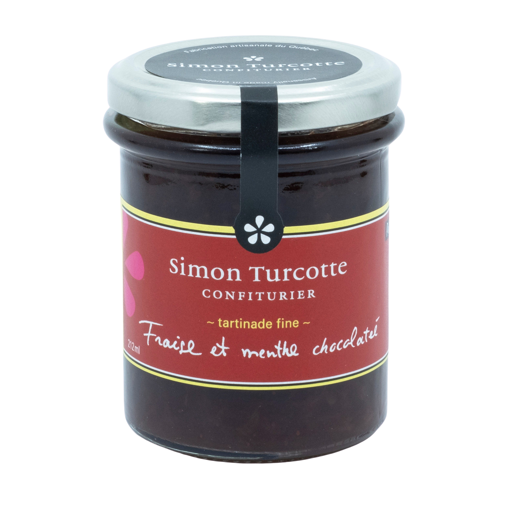Simon Turcotte Strawberry Chocolate Mint Jam 212 ml