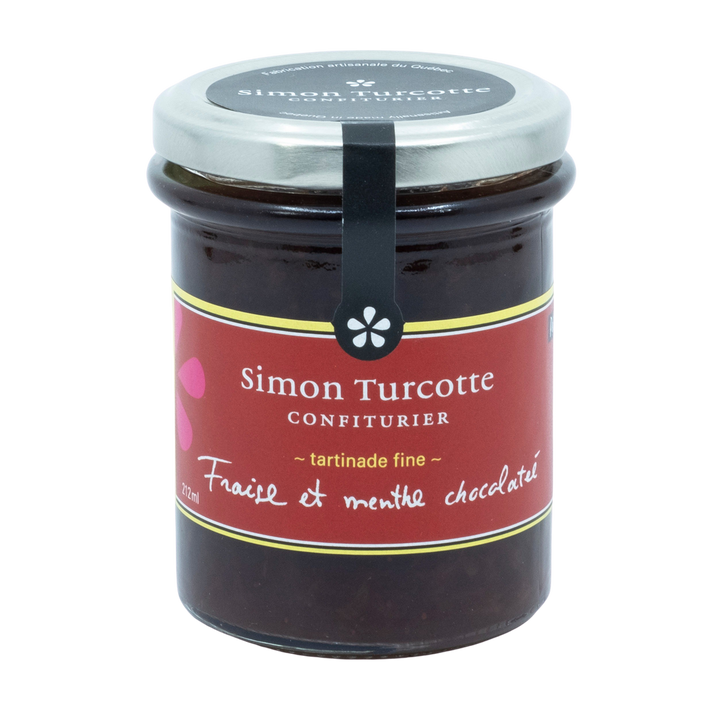 Simon Turcotte Strawberry Chocolate Mint Jam 212 ml