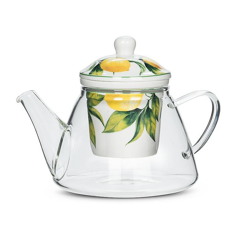 Abbott Lemon Tree Teapot & Strainer