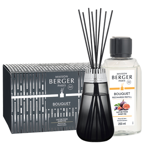 Maison Berger - Amphora Black Reed Diffuseur + 200ml (6.7oz) Sweet Fig