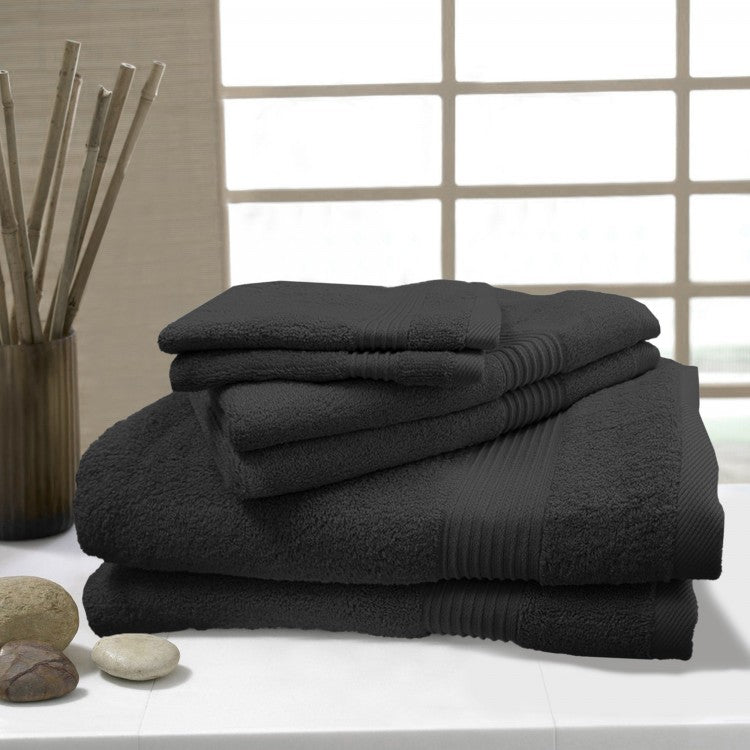 Bamboo Spa Deluxe Washcloths - Charcoal