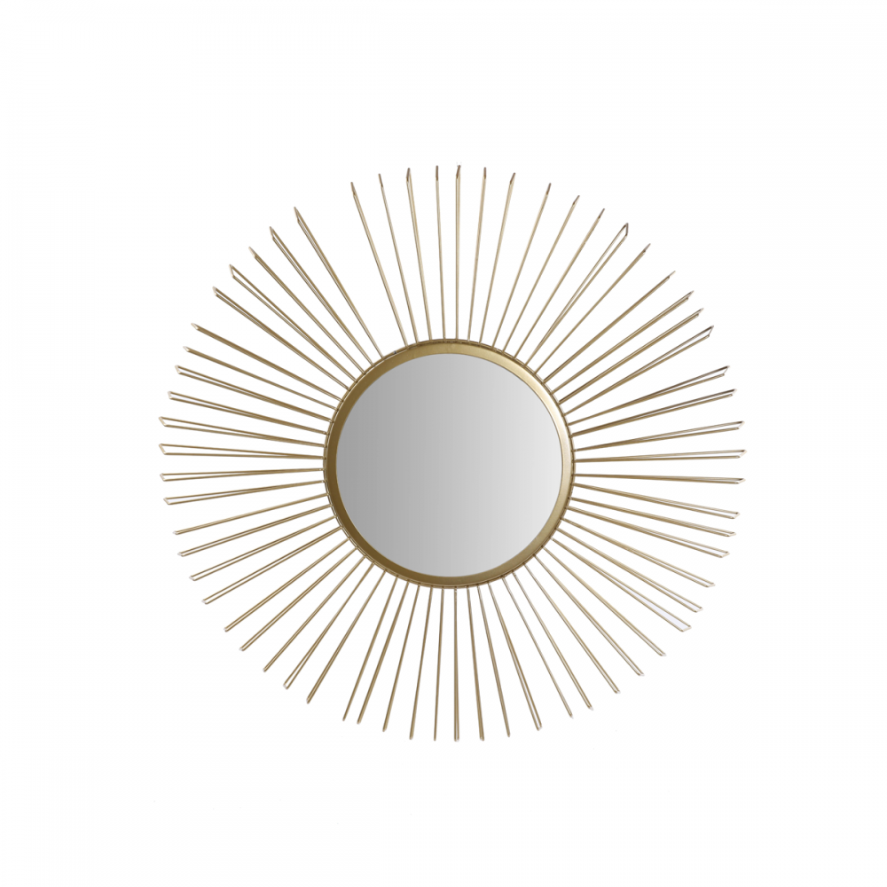 Miroir rond Sun Gold - 60x60