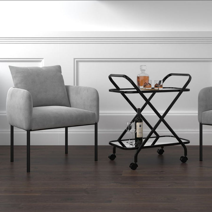 PETRIE ACCENT CHAIR GREY