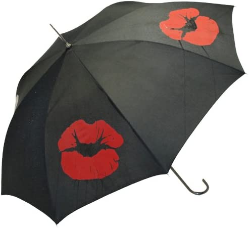Susino The Lips Colour Change Parapluie pour femmes Rouge/Blanc