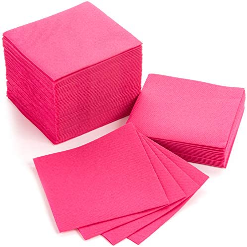 SOFT TOUCH PINK NAPKIN SET OF 50
