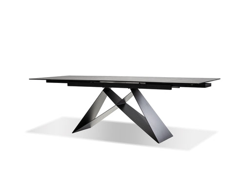 MOBITAL W DOUBLE EXTENSION DINING TABLE SLATE GREY