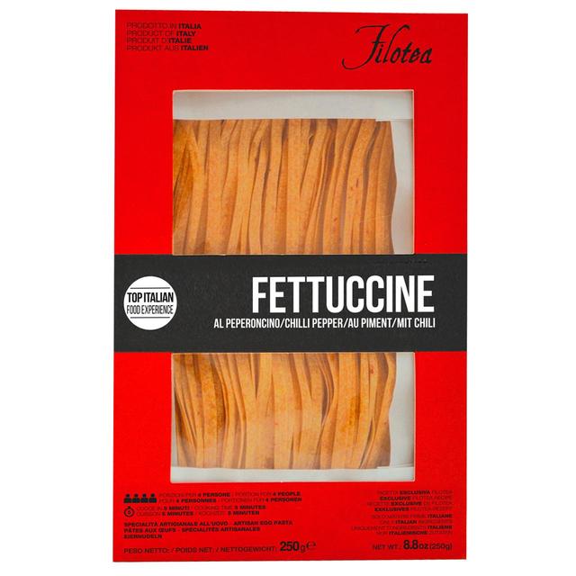 Filotea Fettuccine Poivre Piment Pâtes aux Œufs Artisanales 250g