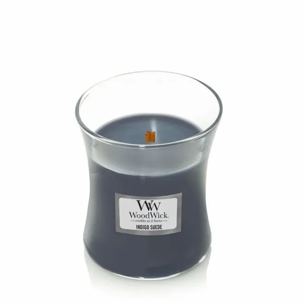 INDIGO SUEDE MEDIUM CANDLE
