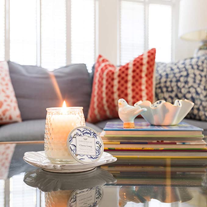 Bougie de signature Greenleaf Gifts-Classic Linen