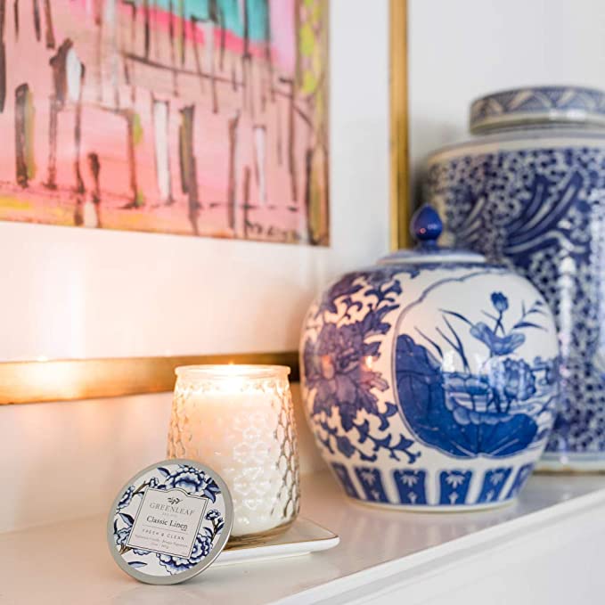 Bougie de signature Greenleaf Gifts-Classic Linen