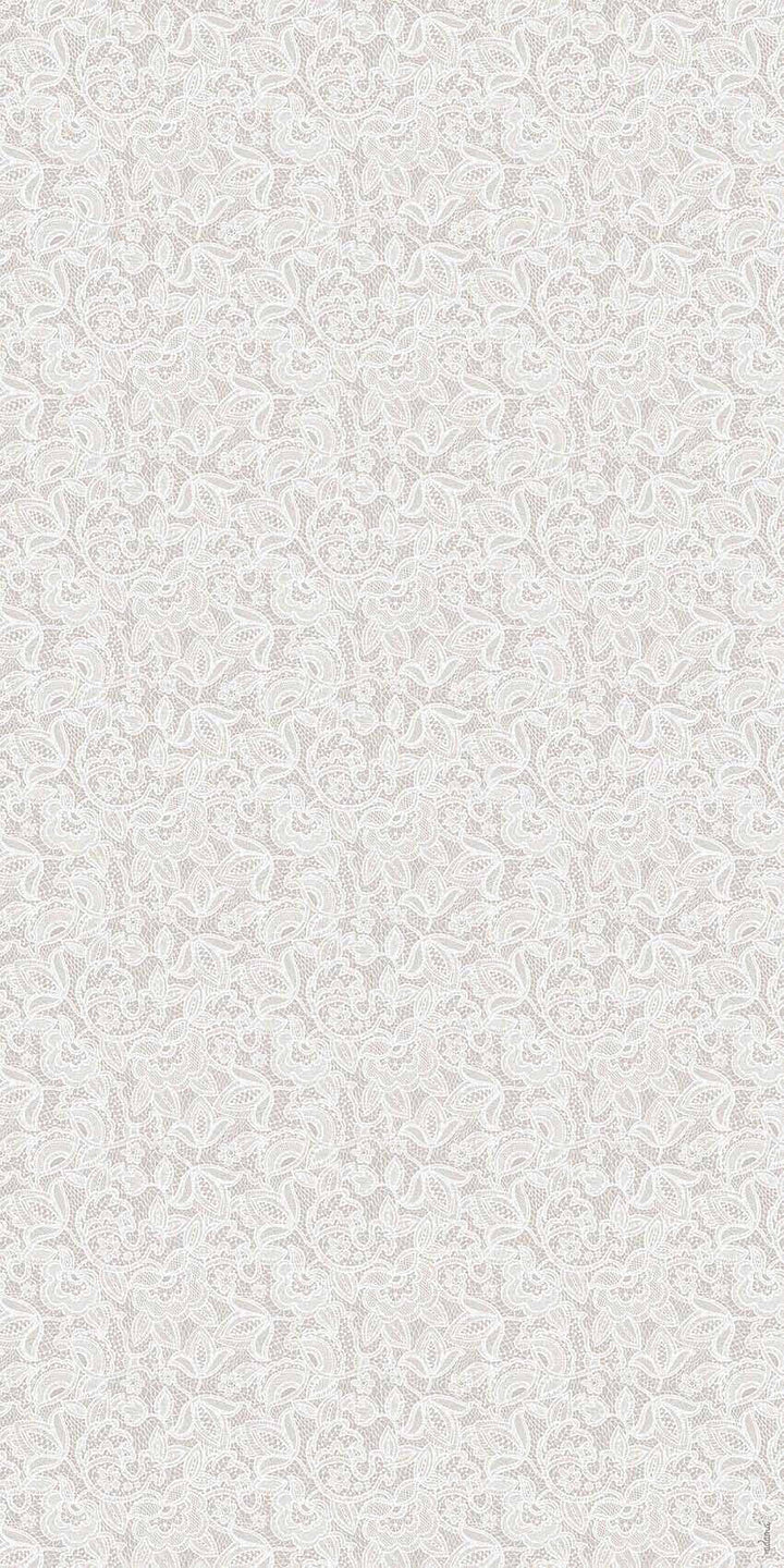 Adama Alma Lace White Vinyl Rug 60x120cm