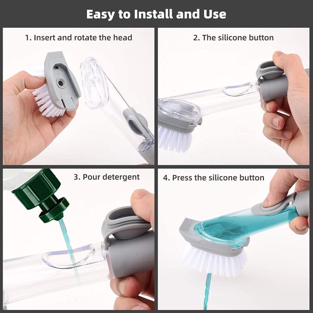 Dish Brush with Soap Dispenser