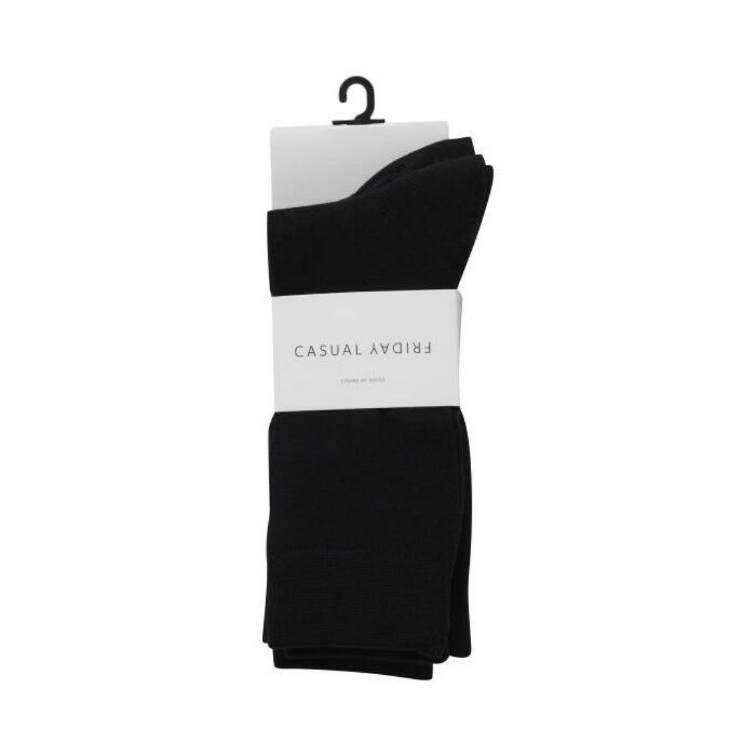 Casual Friday Nelson Bamboo 3-Pack Sock Black