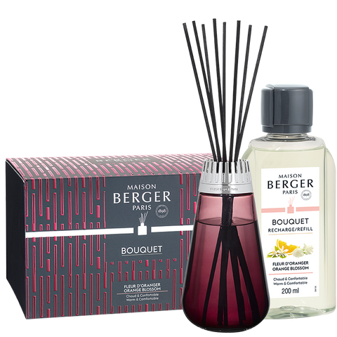 Maison Berger - Amphora Raspberry Reed Diffuseur + 200ml (6.7 oz) Orange Blossom