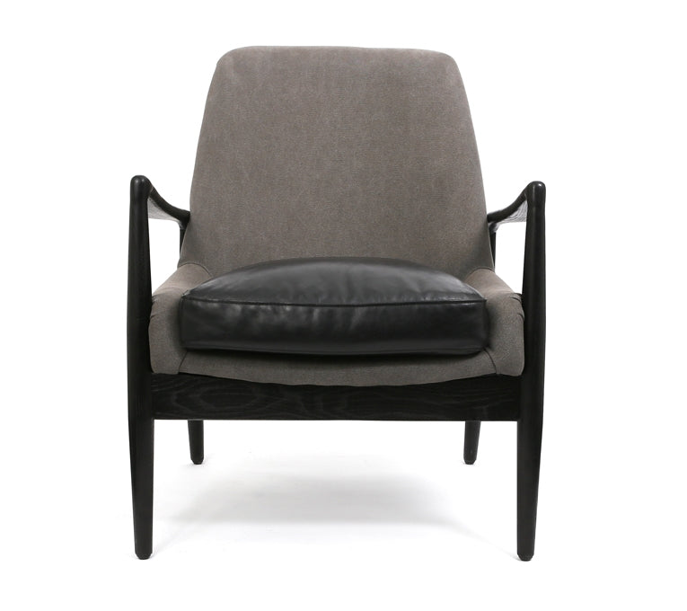 REYNOLDS ARMCHAIR BLACK AND GREY