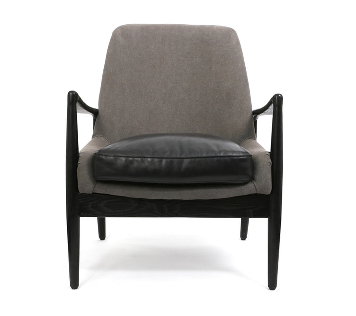 REYNOLDS ARMCHAIR BLACK AND GREY