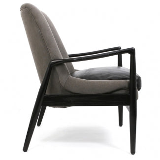 REYNOLDS ARMCHAIR BLACK AND GREY