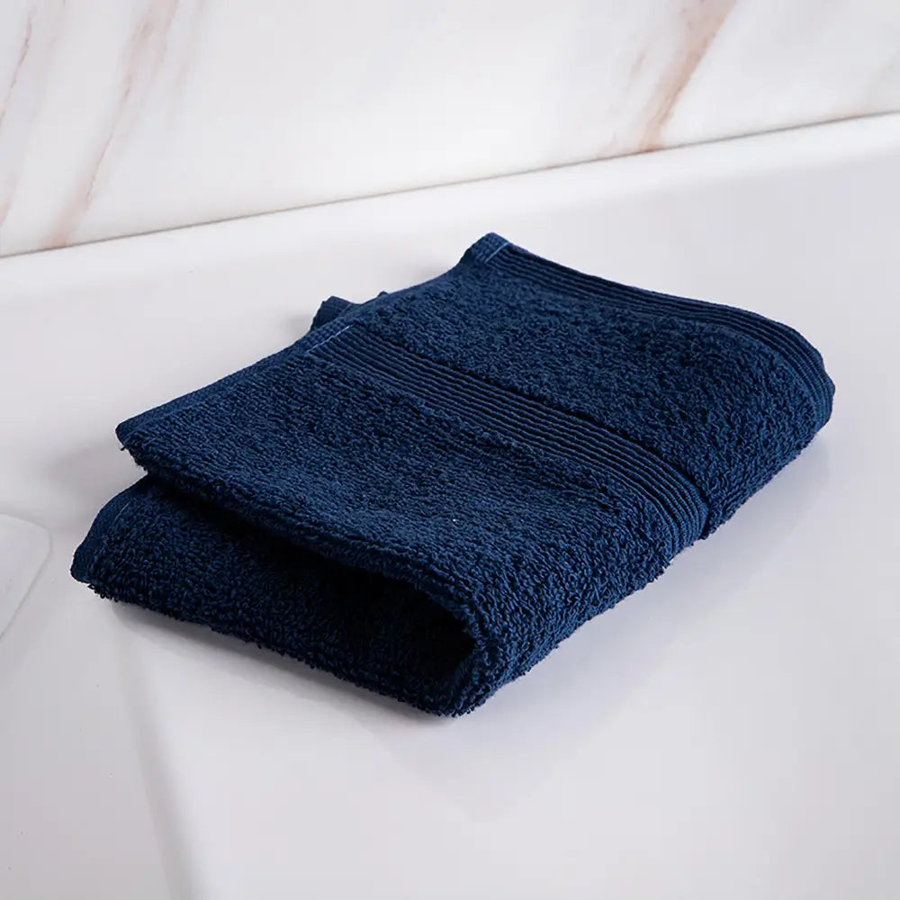 Allure Cotton Face Towel - Navy
