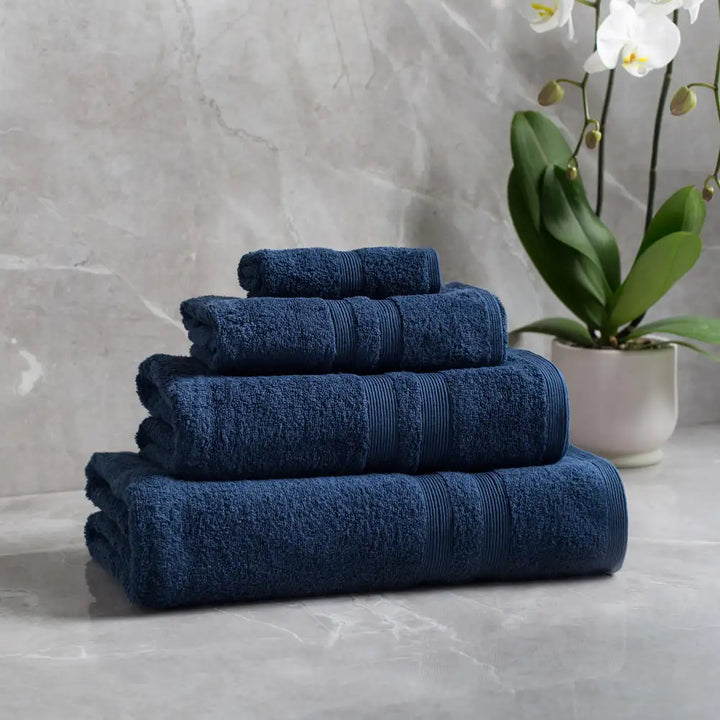 Allure Cotton Face Towel - Navy