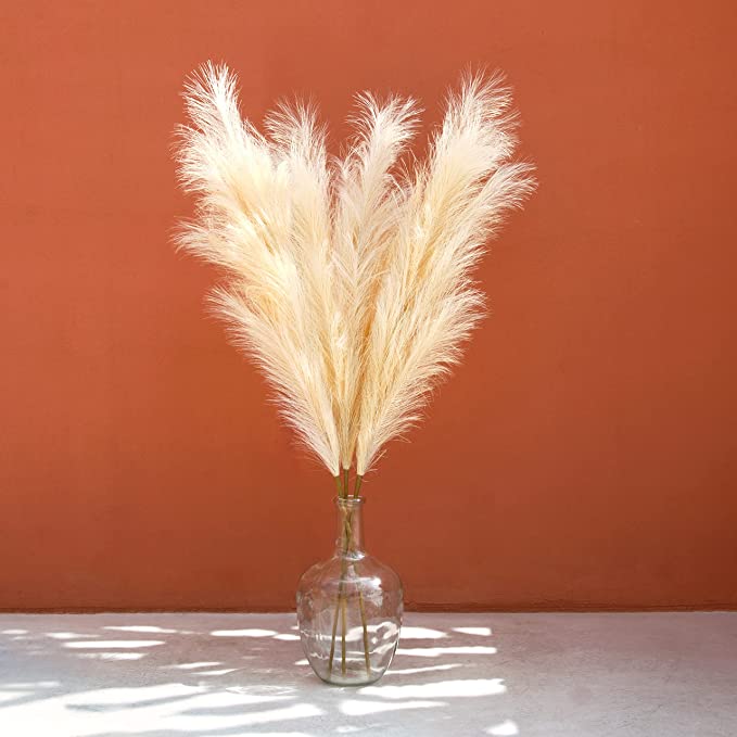 Artificial Pampas Grass Taupe Sand
