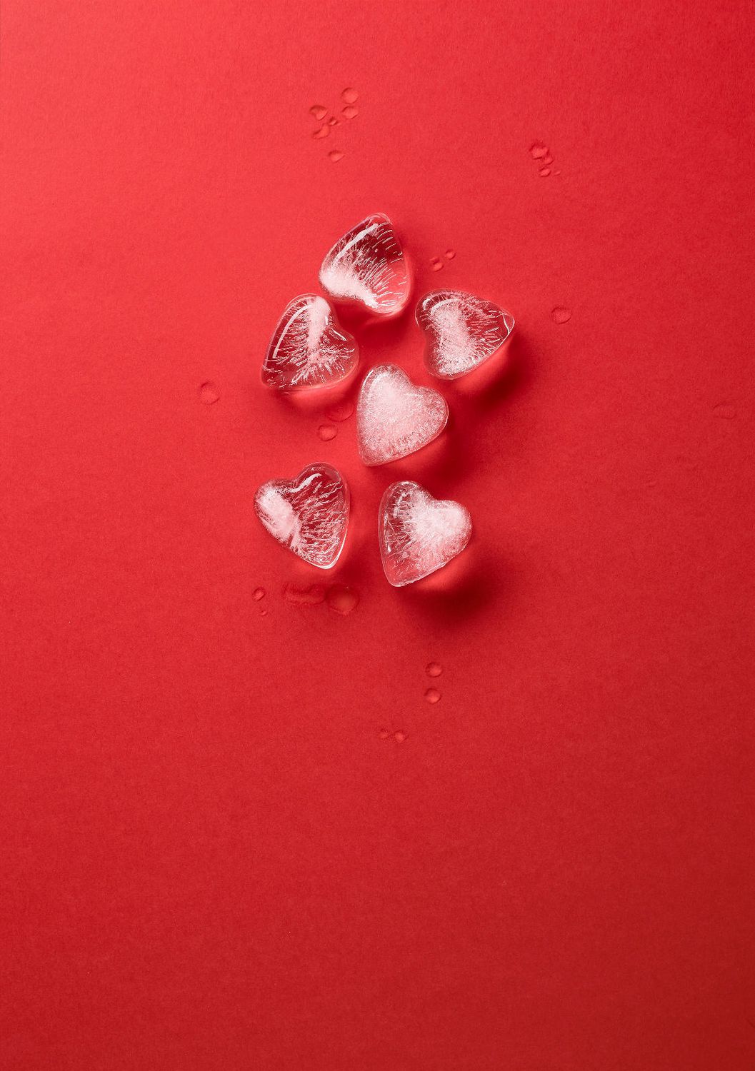 Lékué Slim Heart Shaped Ice Cube Tray (bac à glaçons en forme de cœur)
