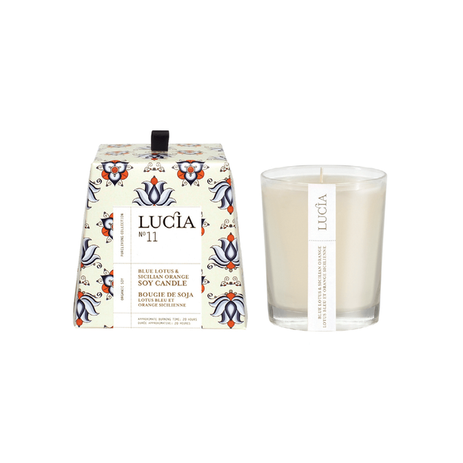 N°11 BLUE LOTUS & SICILIAN ORANGE SOY CANDLE