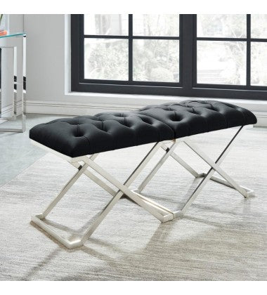 ALDO SINGLE BENCH BLACK/SILVER