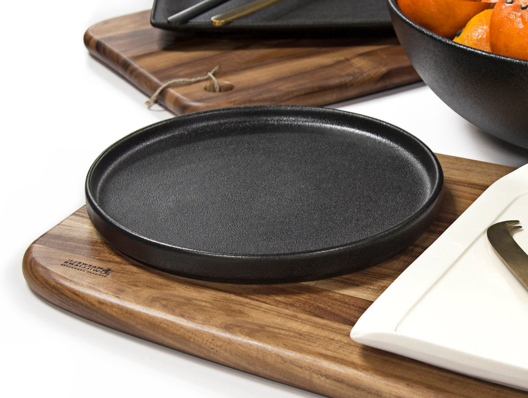 Assiette CAVIAR noir 24.5cm