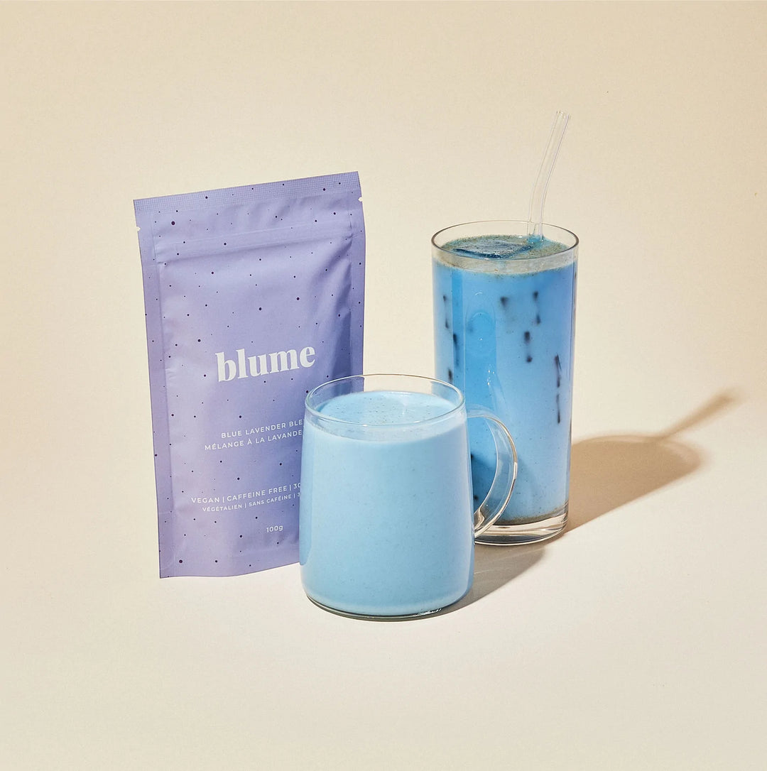 BLUME SUPERFOOD LATTE POWDER BLEND BLUE LAVENDER - 100g