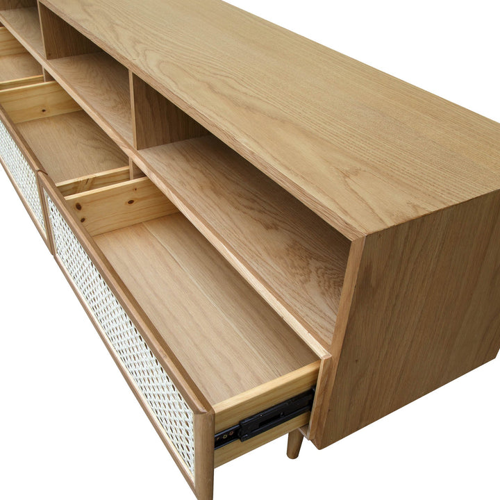 LH IMPORT LTD - MEUBLE TV EN CANNE - NATUREL