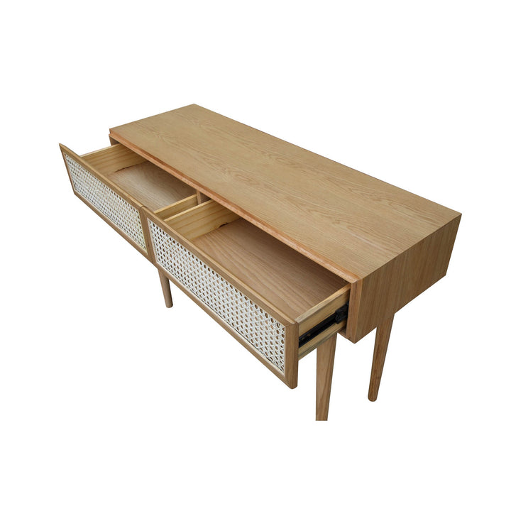 CANE CONSOLE TABLE – NATURAL