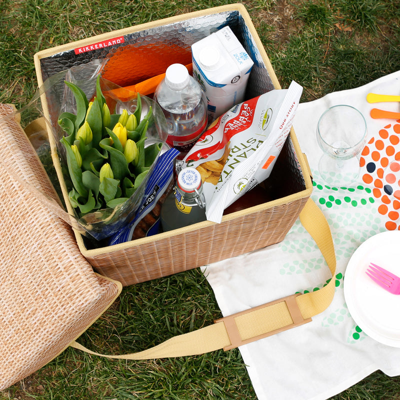 KIKKERLAND WICKER PICNIC COOLER SEAT