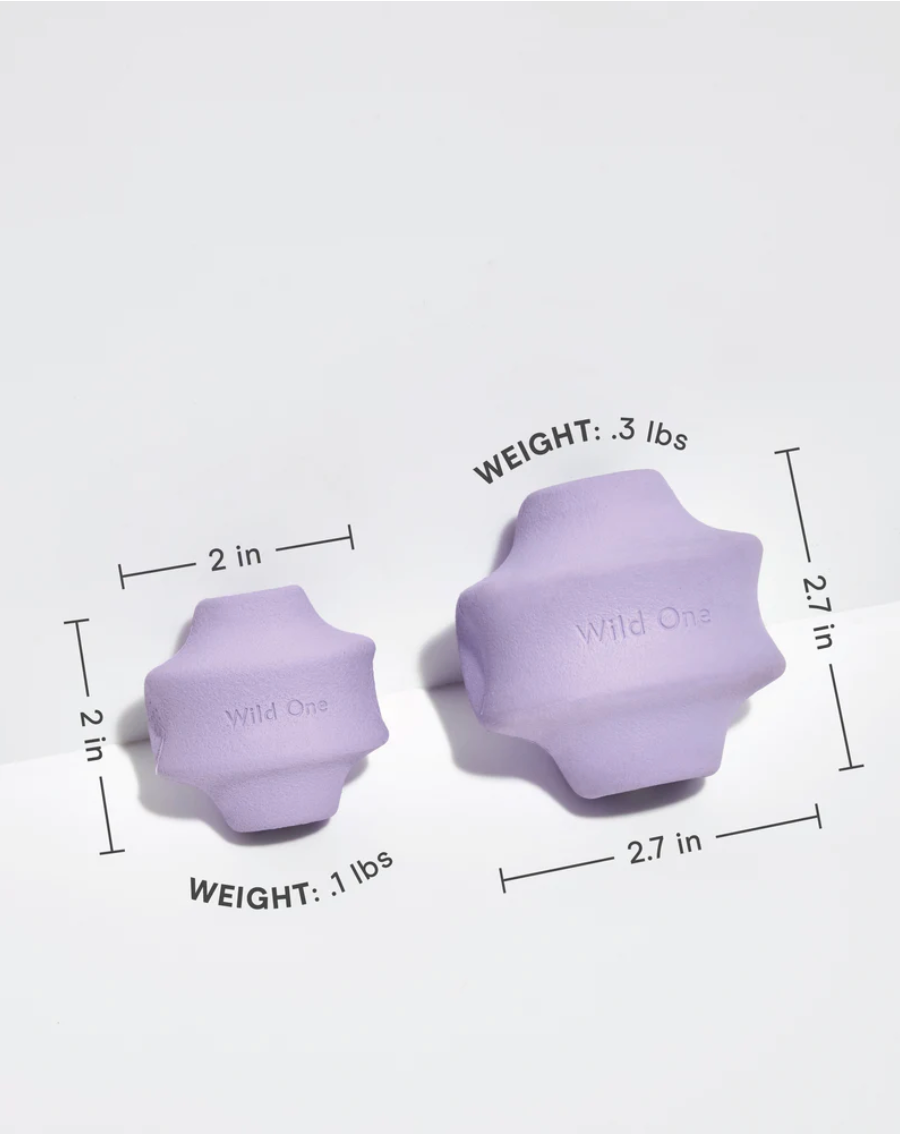 Wild One Small Twist Toss (1.7"(W) X 1.7"(D) X 1.7" (H) 0.1lbs)- Lilas