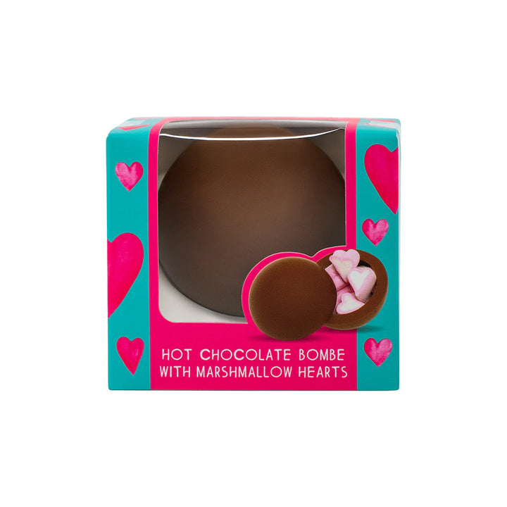 COCOBA HOT CHOCOLATE BOMBE WITH HEART MARSHMALLOWS 50G