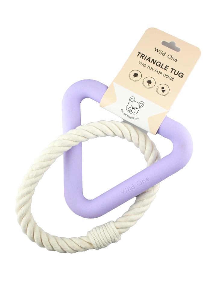 Wild One Triangle Tug (Triangle : 6.7" (L) X 6" (H), Corde : 6.3" X 6.3") - Lilas