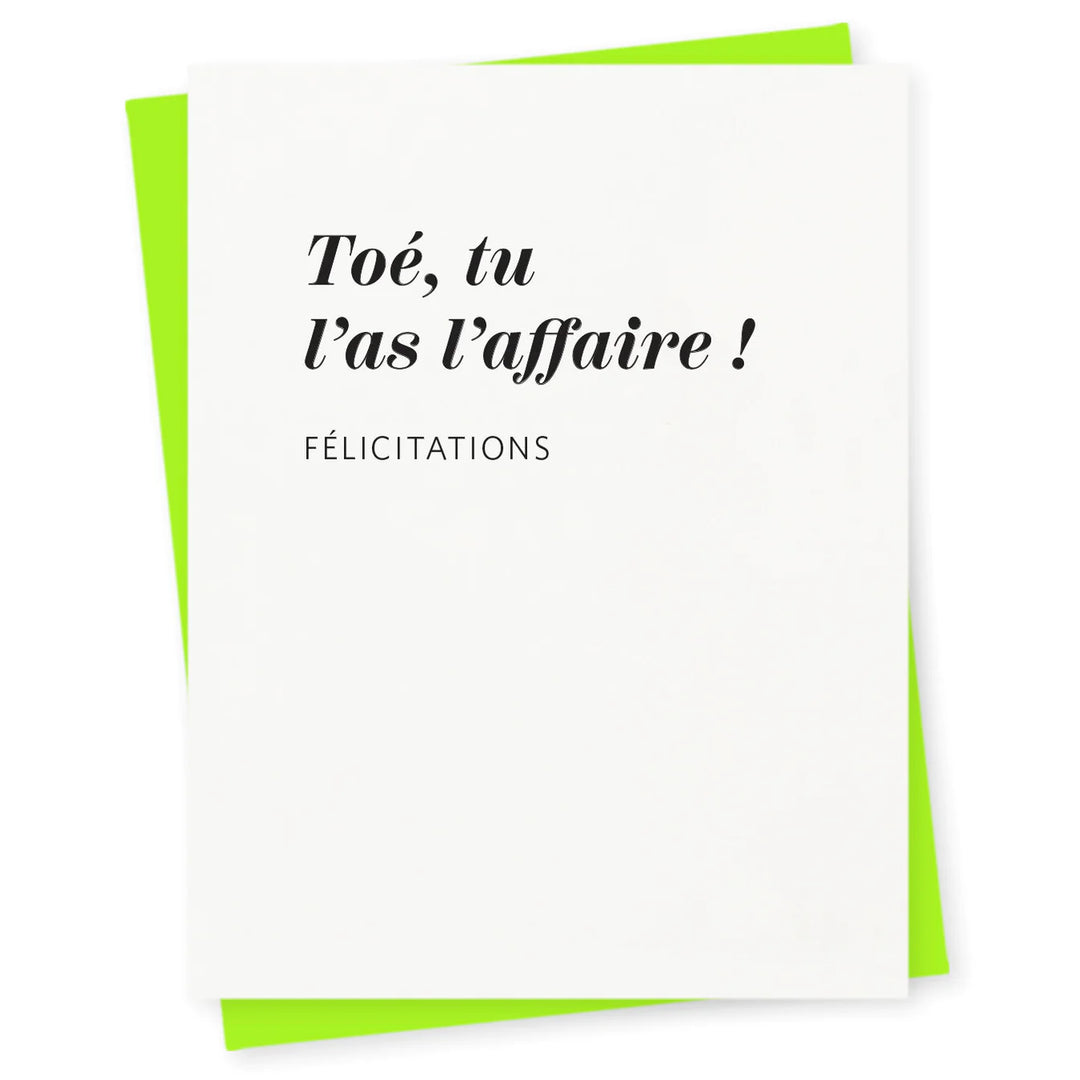 417 Press L'affaire Greeting Card