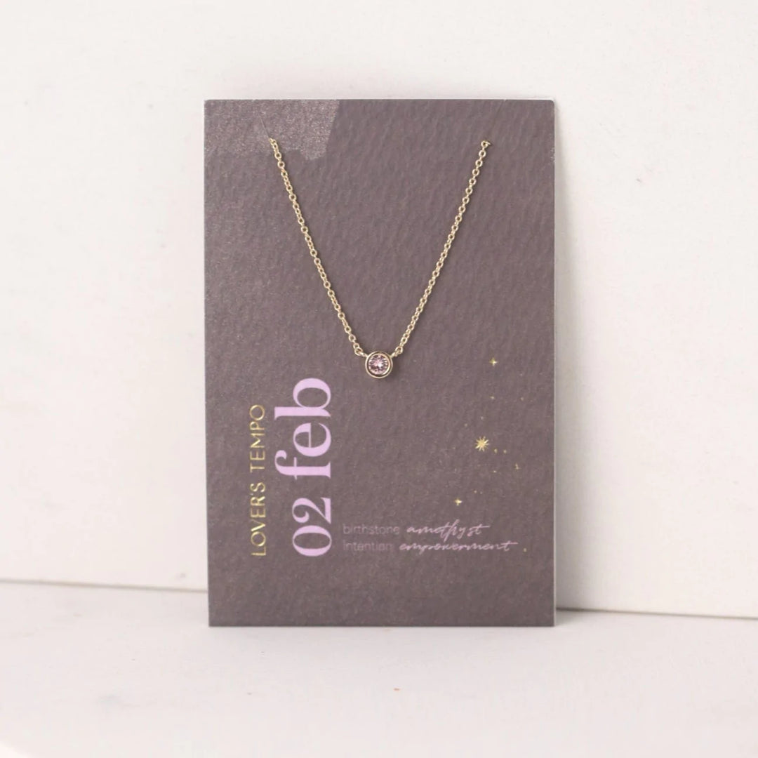 Kaleidoscope Birthstone Necklace Gold