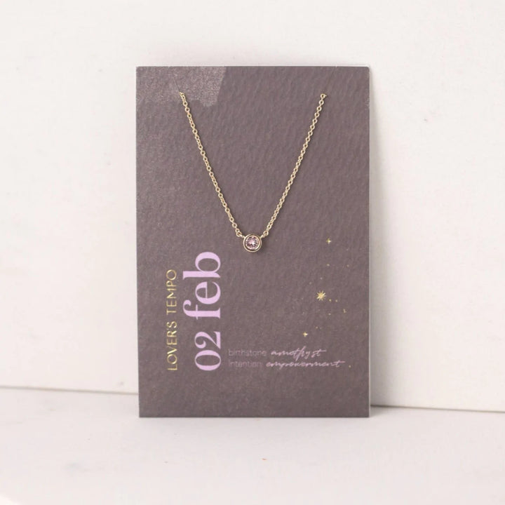 Kaleidoscope Birthstone Necklace Gold